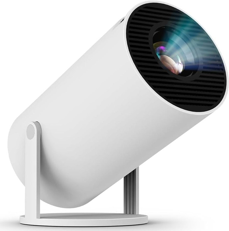 TuneFit Portable Mini Projector (3000 lm / 2 Speaker / Wireless / Remote Controller) Portable Projector(White)