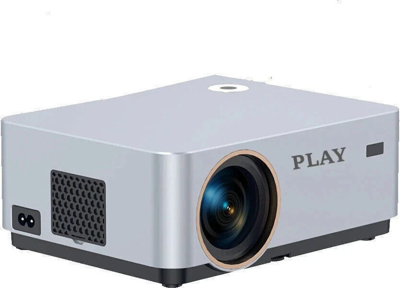 PLAY MP1 Newest Android 11 4k Native Full HD 2+16GB WIFI BT 500 Inch Display Advance (12000 lm / 4 Speaker / Wireless / Remote Controller) Portable Projector(White/ Black)