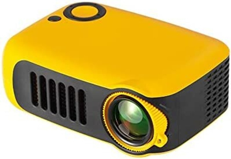 Qiwa PROJECTOR Full HD Led Portable Projector (1000 lm) Portable Projector(Black, Yellow)