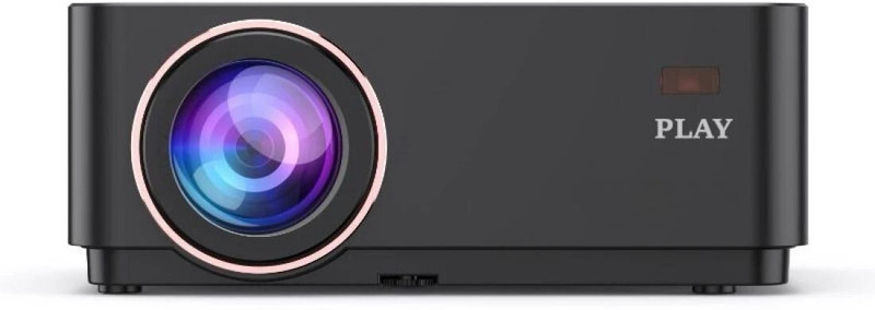 PLAY Native Full HD Crystal Clear Android 9 4K Projector with HDR WiFi Bluetooth (10000 lm / Wireless / Remote Controller) Projector(Grey)