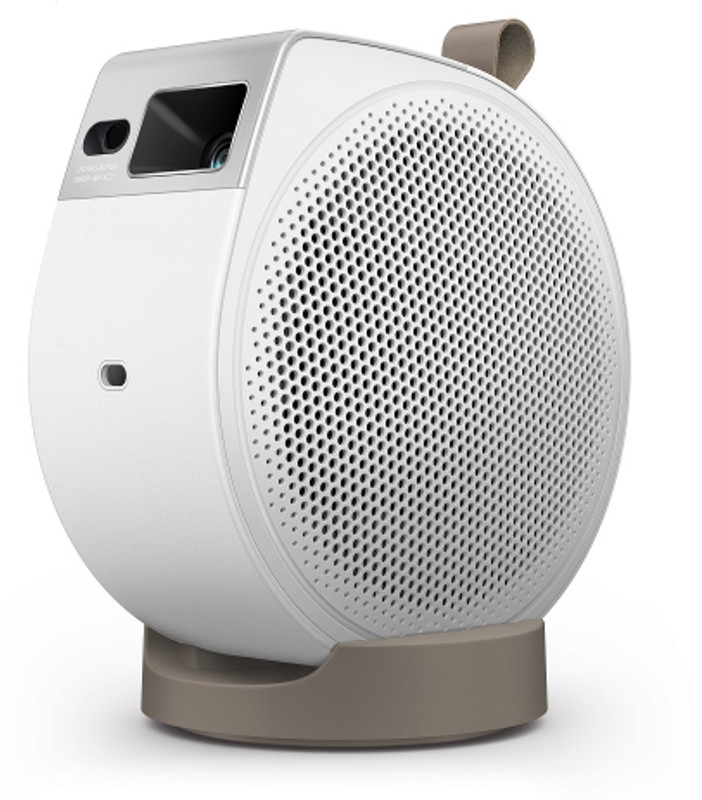 BenQ GV32 (500 lm / 2 Speaker / Wireless / Remote Controller) Portable LED FHD Projector with Excellent Colors 95% REC709, 500ANSI Lumens Bright, Upto 120inches Screensize, 18W Speaker, GoogleTV, WiFi, HDMI, USB-C, 135 Projection Projector(White)