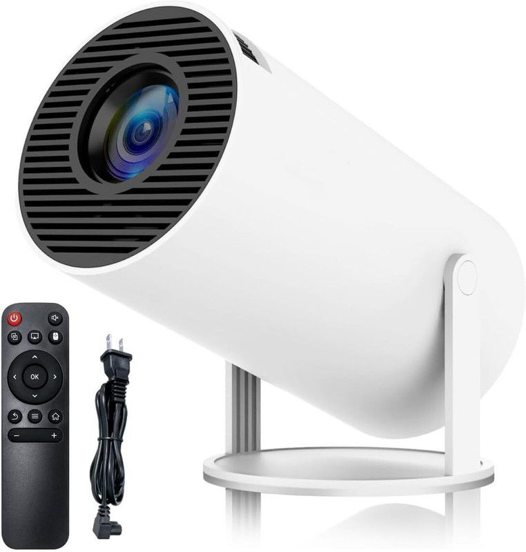 Offtrot Smart 4K LED Projector 720p Resolution 2500 Lumens With Anykast | White (4500 lm / 1 Speaker / Wireless / Remote Controller) Portable Projector(White)
