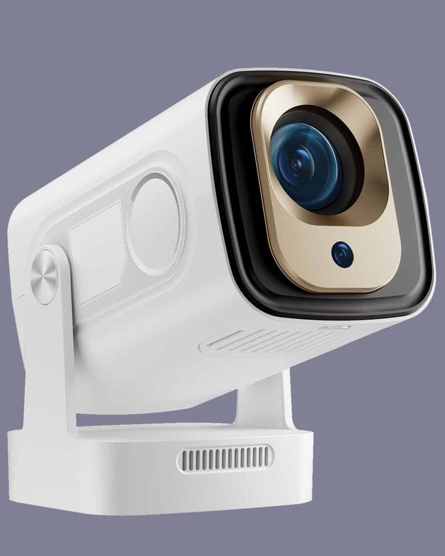 pixelpro HY260PRO 4K Support Android Projector, Auto Focus, WiFi, BT, Air Remote (8000 lm / 1 Speaker / Wireless / Remote Controller) Portable Projector(White)