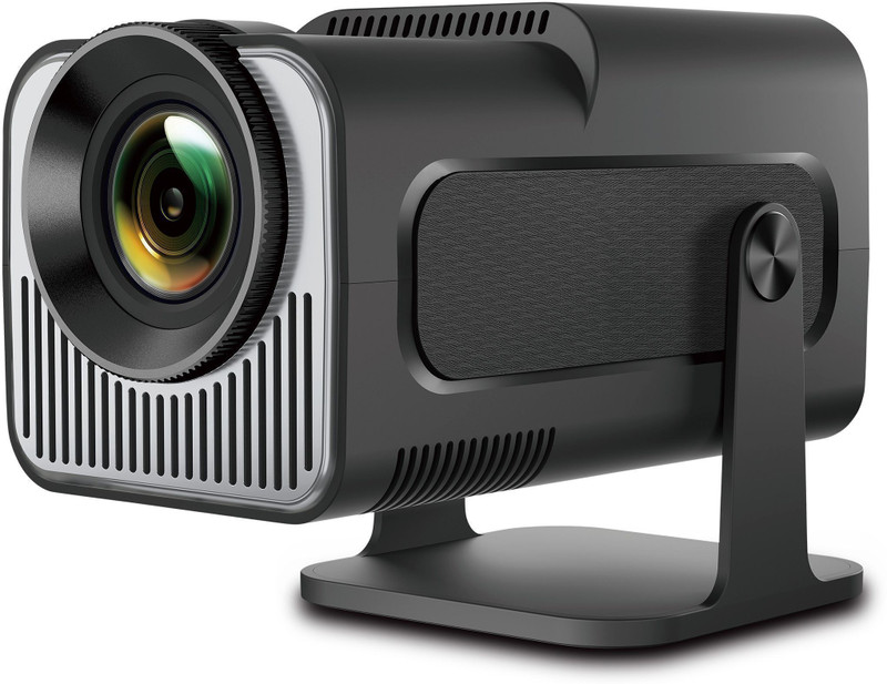 Zync HY320 Mini Smart 4K Full HD Android 11 5GWiFi BT Autokeystone Short Throw 720p (8000 lm / 1 Speaker / Wireless / Remote Controller) Portable Projector(Black)