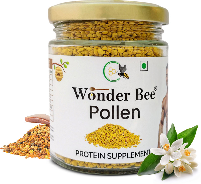 WONDER BEE Bee Pollen Protein Supplement Plant-Based Protein(125 g, NA)