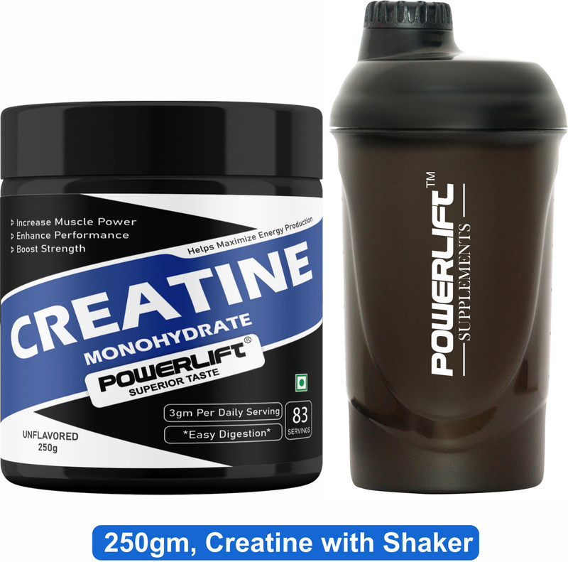 POWERLIFT Creatine Monohydrate Micronized, Muscle Repair & Recovery, 33 servings Creatine(100 g, Unflavoured)