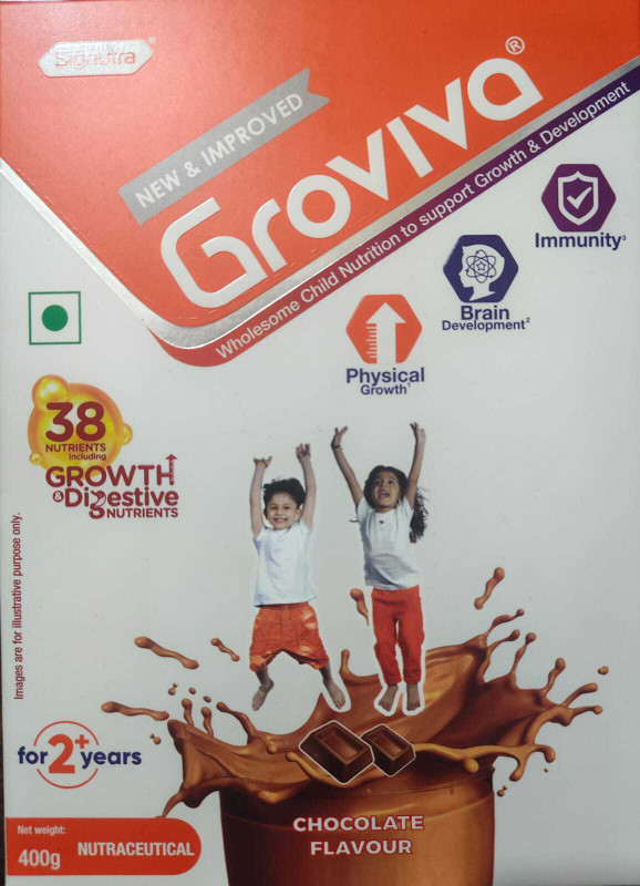 vivamom Child Nutrition Supplement Jar - 400g (Chocolate) Protein Blends(400 g, CHOCOLATE)