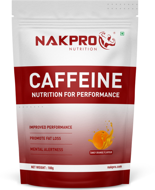 Nakpro Caffeine Pre-Workout Energy Supplement Powder Pre Workout(100 g, Tangy Orange)