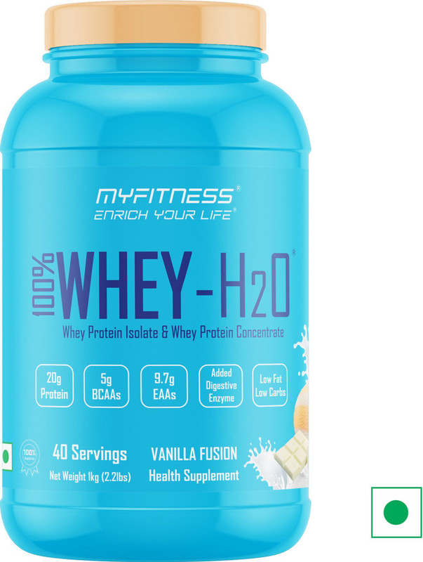MYFITNESS 100% Whey H2O Vanilla Fusion 1kg Whey Protein(1 kg, Vanilla Fusion)