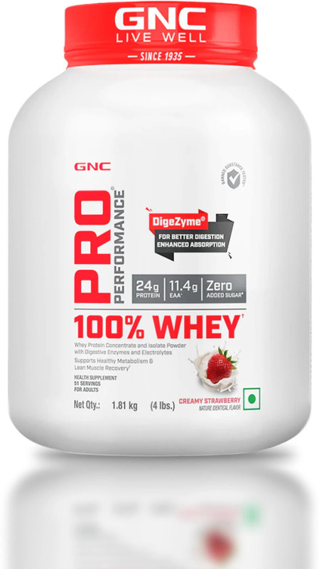 GNC Pro Performance 100% Whey Protein Powder Whey Protein(2 pounds, Cafe Mocha)