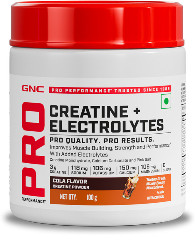 GNC Creatine+ Electrolytes | Creatine + Sodium, Potassium, Calcium, Magnesium Creatine(100 g, Cola)