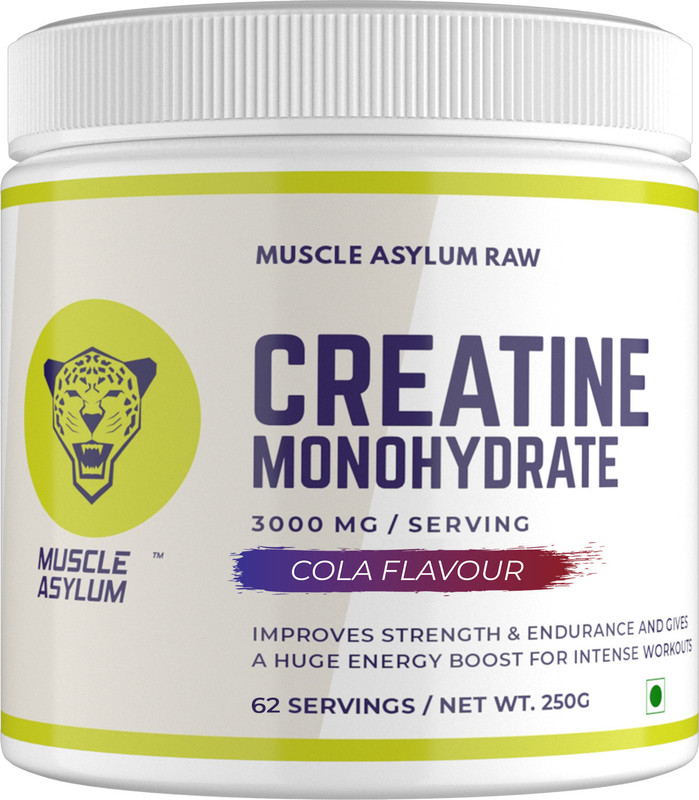Muscle Asylum Micronized Creatine Monohydrate Powder Creatine(250 g, Cola)