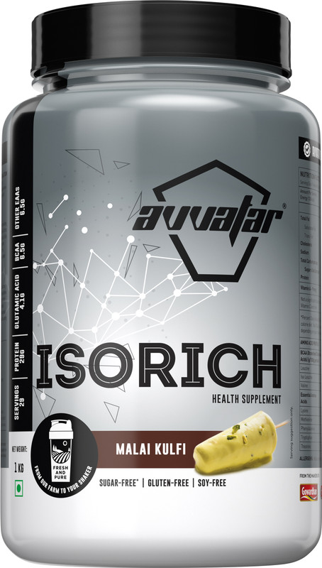 Avvatar Isorich Whey Protein(1 kg, Malai Kulfi)