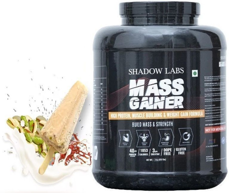 OREALFIT High-Calorie Mass Gainer | Muscle Building & Weight Gain Supplement Weight Gainers/Mass Gainers(3 kg, Strawberry)