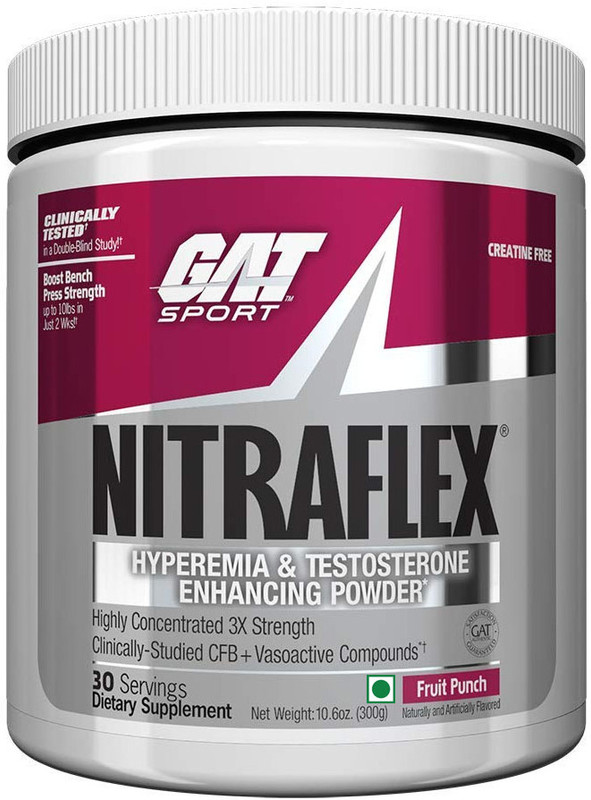 GAT Nitraflex 30 Servings Pre Workout(300 g, Fruit Punch)
