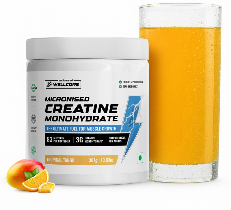JYM Pure Micronised Powder For Enhanced Muscle Strength With Rapid Absorption Creatine(307 g, TROPICAL TANGO)