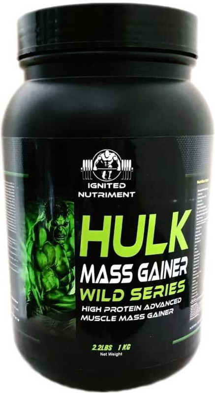 IGNITED NUTRIMENT Hulk Mass Gainer For Advance Muscles Mass Gain With Calories 1020 Weight Gainers/Mass Gainers(1 kg, Cafe Mocha)