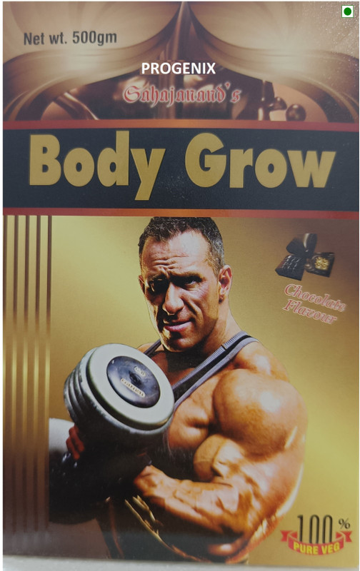 Progenix |BODY GROW|WEIGHT GAINER PROTEIN POWDER WITH HIGH QUALITY WHEY PROTEIN Weight Gainers/Mass Gainers(500 g, CHOCOLATE)