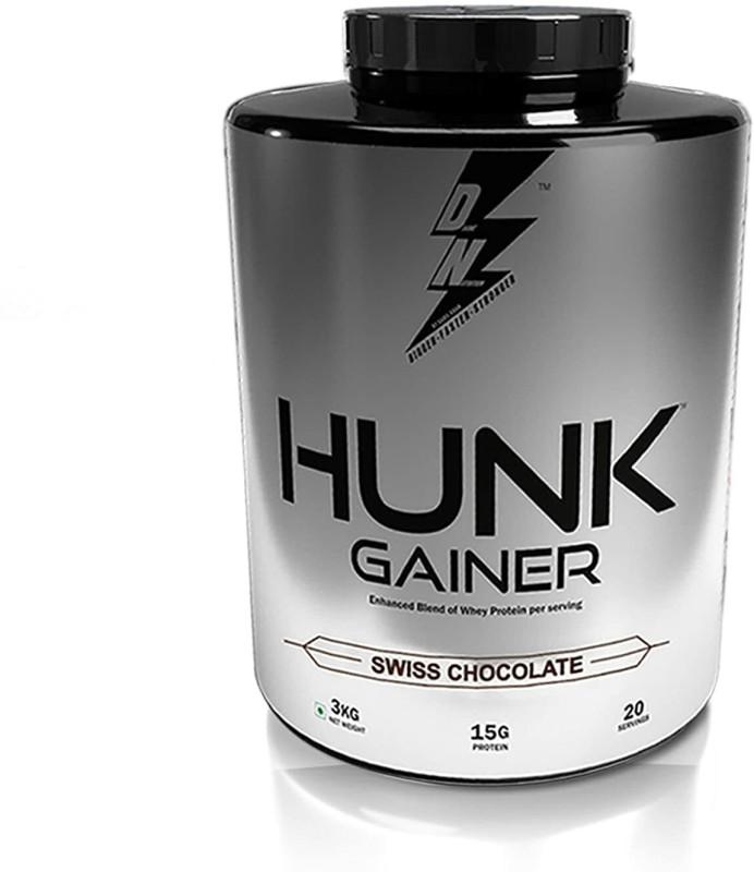 DIVINE NUTRITION LIMITED EDITION BY SAHIL KHAN HUNK GAINER, 15g Protein, 150g per serving, 20 serving Weight Gainers/Mass Gainers(3 kg, SWISS CHOCOLATE)