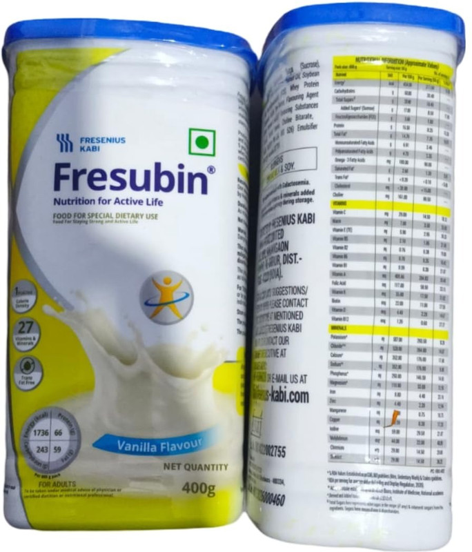 Filfora Fresubin Vanilla Flavour Nutrition Powder for Active Life Protein Shake(400 g, Vanilla)