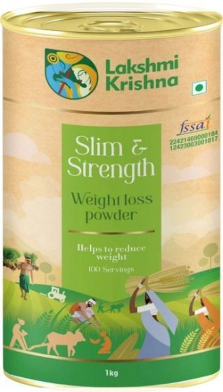Lakshmi Krishna Slim & Strength Powder for Weight Loss Protein Blends(1 kg, No flavor)