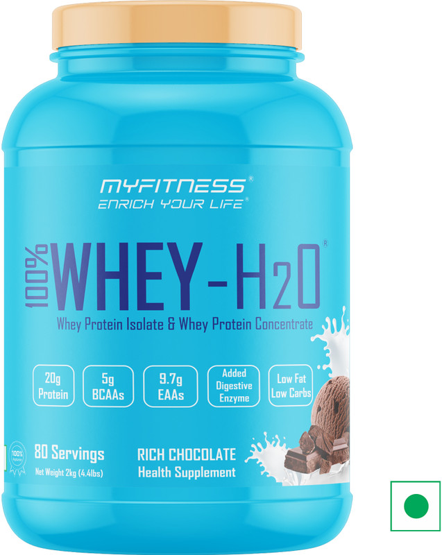 MYFITNESS 100% Whey H2O Rich Chocolate 2kg Whey Protein(2 kg, Rich Chocolate)