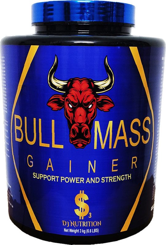 Dollar3 Nutrition Bull Mass Gainer For Super Mass Gain Inspired By USA (6.6Lbs) Weight Gainers/Mass Gainers(3 kg, Vanilla)