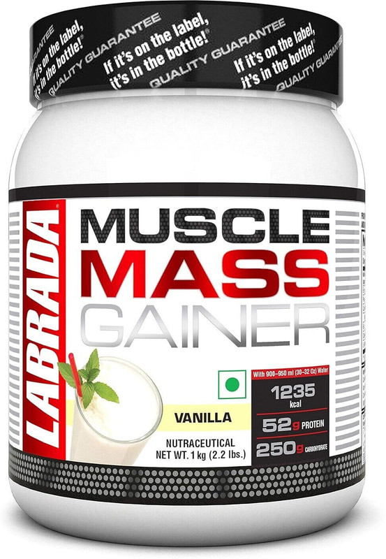 Labrada nutrition Muscle Mass Gainer 1 Kg (Vanilla) Weight Gainers/Mass Gainers(1 kg, Vanilla)