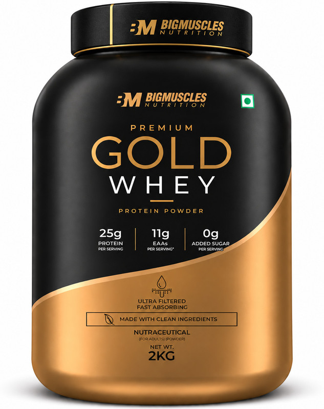 BIGMUSCLES NUTRITION Premium Gold Whey Protein(2 kg, Chocolate Brownie)