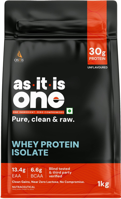 AS-IT-IS Nutrition ONE Isolate Whey Protein(1000 g, Unflavored) - 10% off at DetectaDeal