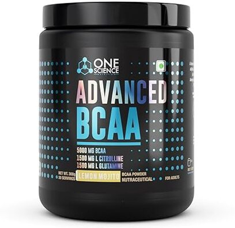 One Science Nutrition Advanced | 5000mg BCAA, 3000mg L-Citrulline, 3000mg L-Glutamine 300g BCAA(300 g, LEMON LIME)