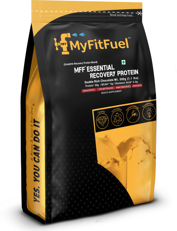 MyFitFuel Essential Recovery Protein (Complete Recovery Protein) Protein Blends(500 g, Double Rich Chocolate)