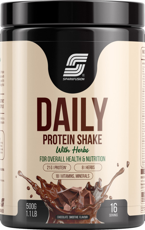 Sparkfusion Daily Protein Shake 21 Gm Protein With 8 Hebrs Mango Flavour 500 GM Protein Shake(500 g, Mango)