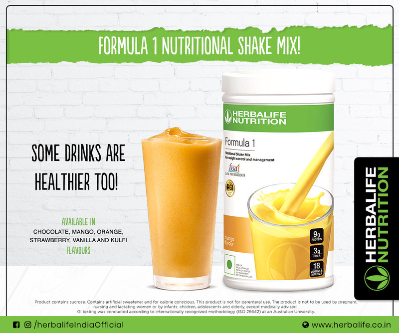 Herbalife Nutrition Formula 1 Shake – Mango (500g) | Meal Replacement for Weight Management(500 g)