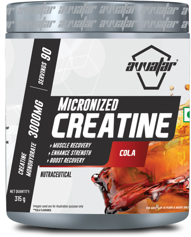 Avvatar Micronised Creatine Monohydrate (Cola) Creatine(315 g, Cola)