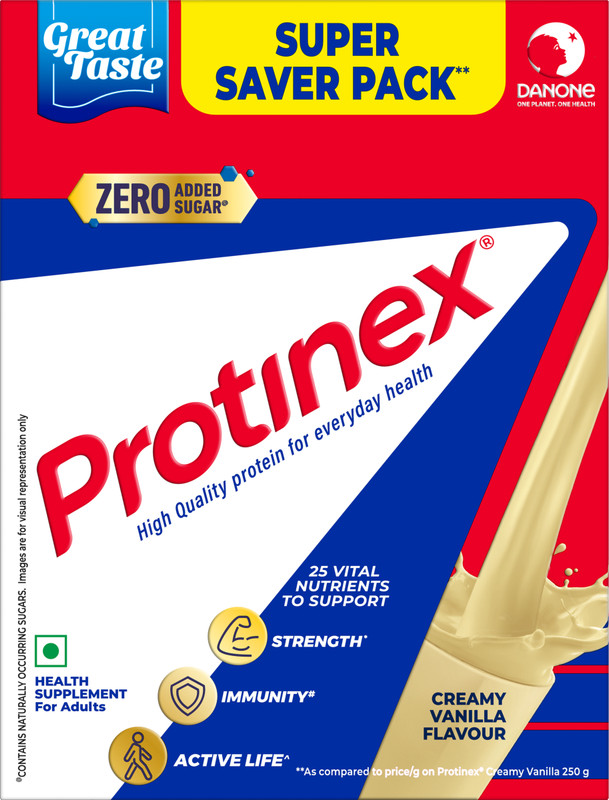 Protinex Creamy Vanilla Nutrition Drink Powder with Protein for Strength & Energy(750 g)