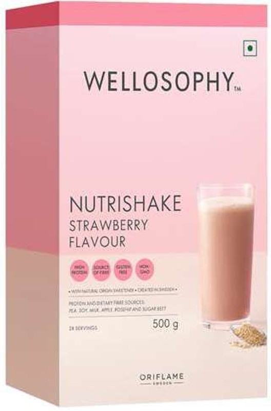 Oriflame WELLOSOPHY Nutrishake Natural Vanilla Flavour Protein Shake(500 g, Vanila)