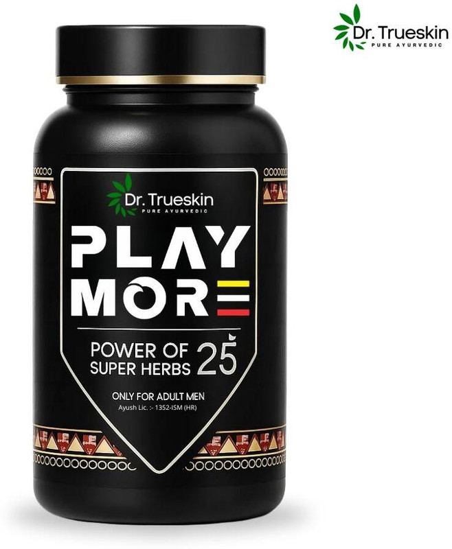 Dr.TrueSkin Play More Powder African Herbal Formula For Quickly Strengthen Strength A01 Plant-Based Protein(150 g, Unflavored)