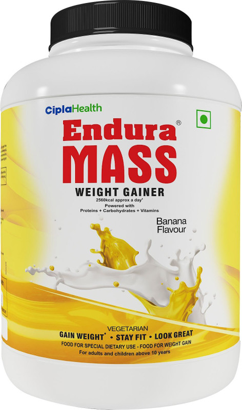 Endura Mass Weight Gainers/Mass Gainers(3 kg, Banana)