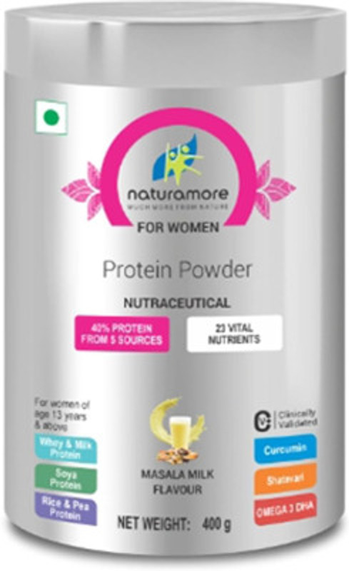 NETSURF Naturamore 40% Protein for Women (cures missing periods & many more problems) Protein Shake(400 g, Masala Milk)