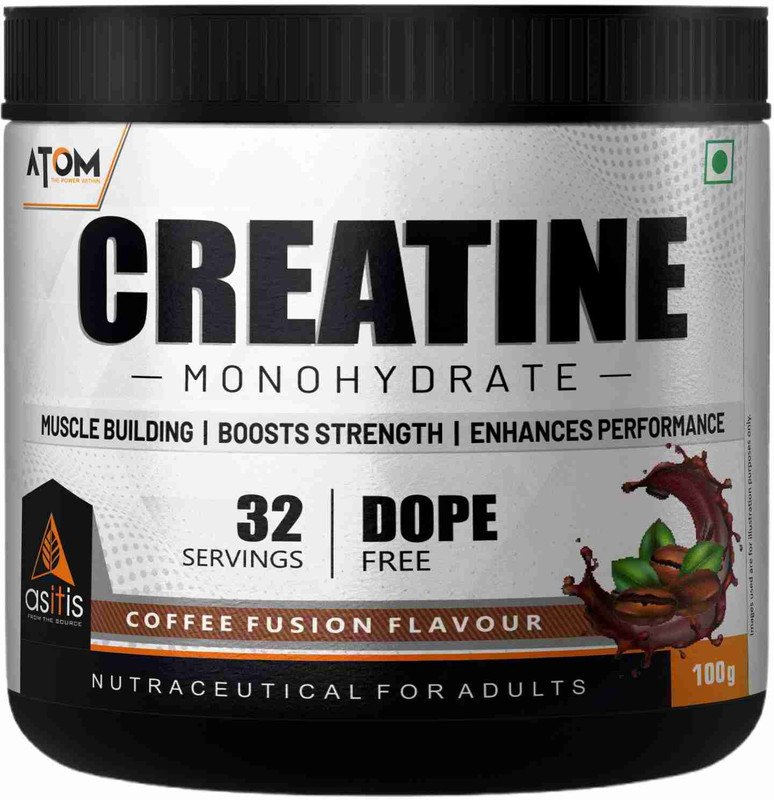 AS-IT-IS Nutrition ATOM Creatine Monohydrate Flavour Creatine(100 g, coffee fusion)