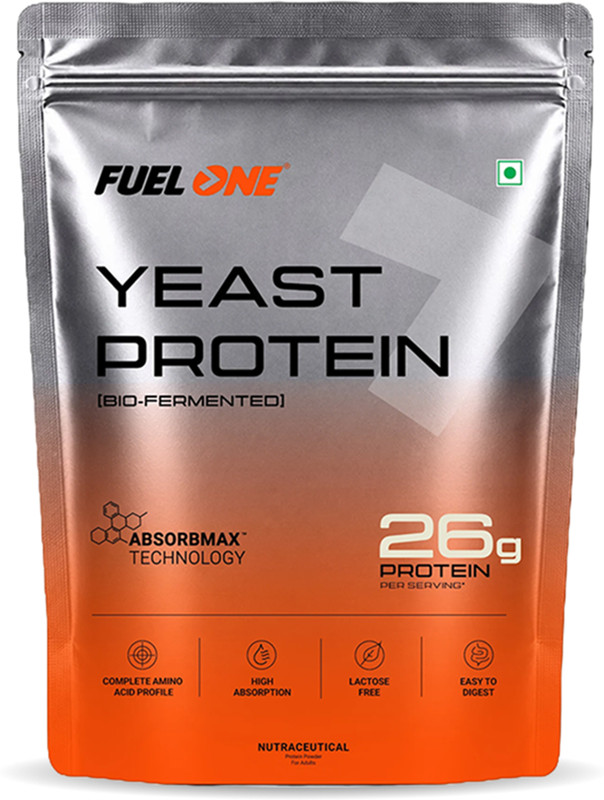 FUELONE Bio-fermented Yeast Protein Isolate 5.28g BCAA, 3.23g Glutamic Acid Whey Protein(1 kg, Chocolate)