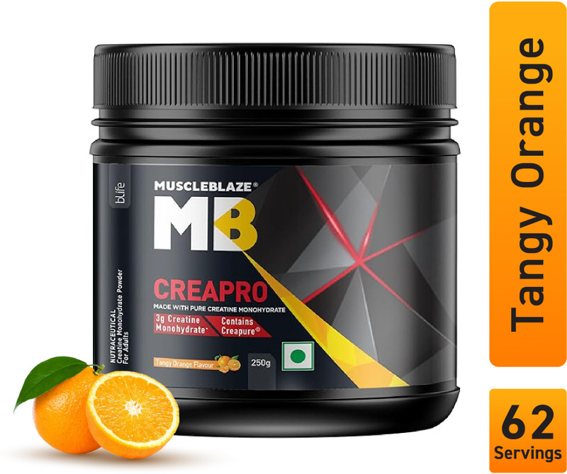 MUSCLEBLAZE CreaPRO Creatine Monohydrate Powder with Creapure Creatine(250 g, Unflavoured)