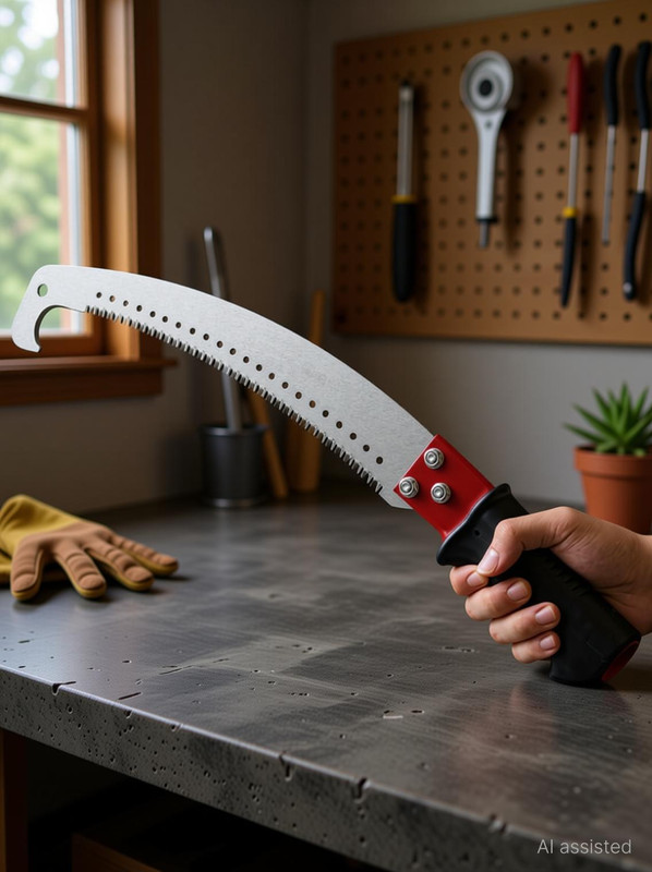 STAYGROW Professional Garden Pruning Saw Sharp Curved Blade with Safety Non-Slip Handle For Cutting Branches Gardening & Agriculture – Heavy Duty Wood Cutter Bypass Pruner(Manual)