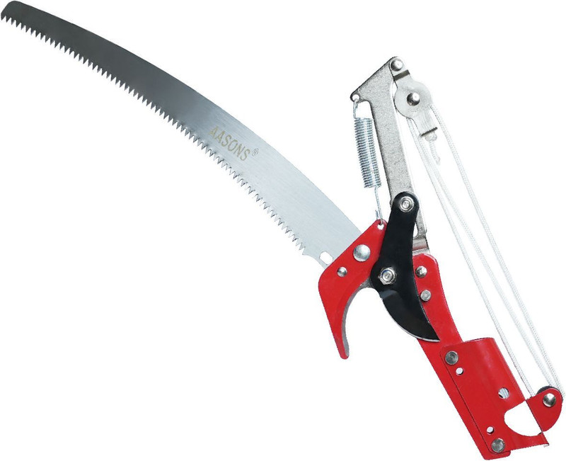 AASONS 2-Way Long Reach Extendable Trimmer Pole Pruner AASONS Branch Cutter For Sawing & Shearing Lopper Fruit Picker with 2.5mtr rope Anvil Pruner(Manual)
