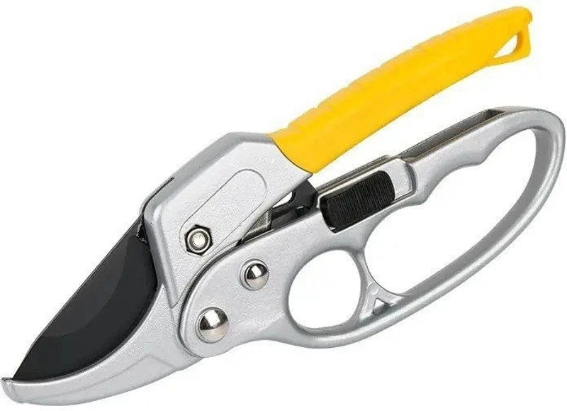 HHBR Garden Plant Cutting Scissor Plant Cutter for Home Garden Handle withSafety Lock Garden Plant Cutting Scissor - Plant Cutter for Home Garden Ratchet Pruner(Manual)