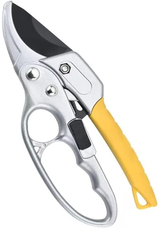SERPLEX Gardening Scissor Stainless Steel Garden Snip Sharp Cutter Stainless Steel Gardening Scissor with Safety Lock Sharp Garden Shears Snip Bypass Pruner(Manual)