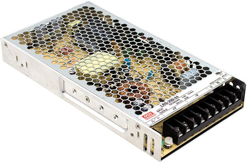 TECHNEXA Switching Power Supply LRS-200-24 AC-DC 24V 8.8A 90 132VAC 180 264VAC 50 Watts Computer PSU with 0 SATA Cables(Black)