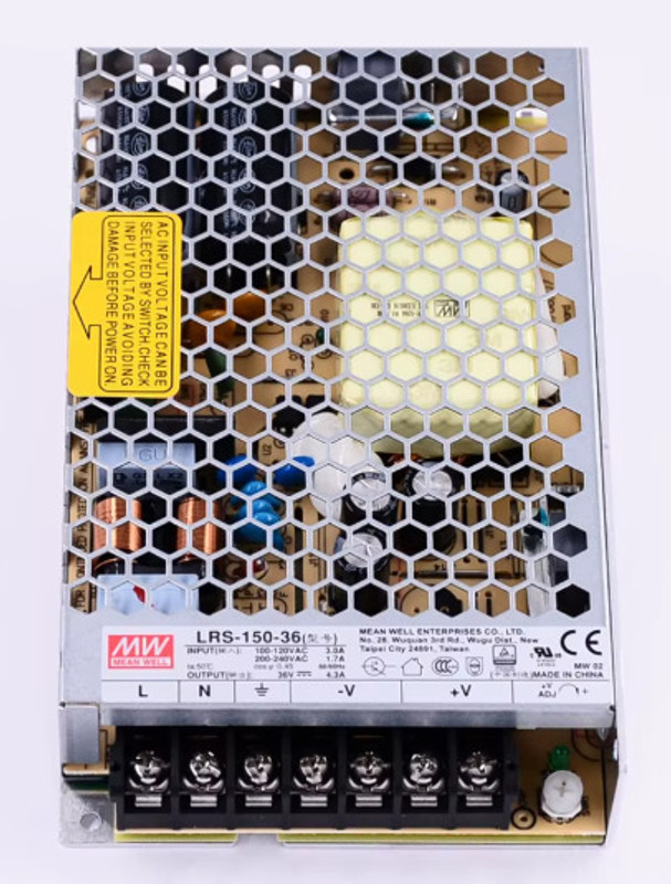 Mean Well Dual SMPS, 5V/6A 12V/2A, RD-50A, panel mount 50 Watts Computer PSU with 0 SATA Cables(Silver)