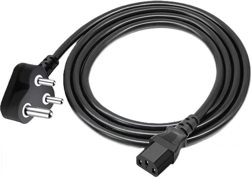 BALRAMA Desktop PC AC Power Cable Cord 3Pin CPU Power Supply Mains Lead Replacement Wire 200 Watts Computer PSU with 2 SATA Cables(Amplifier, Printer, Monitor, CPU, Gaming, LED TV, Projector, Computer PC, SMPS)